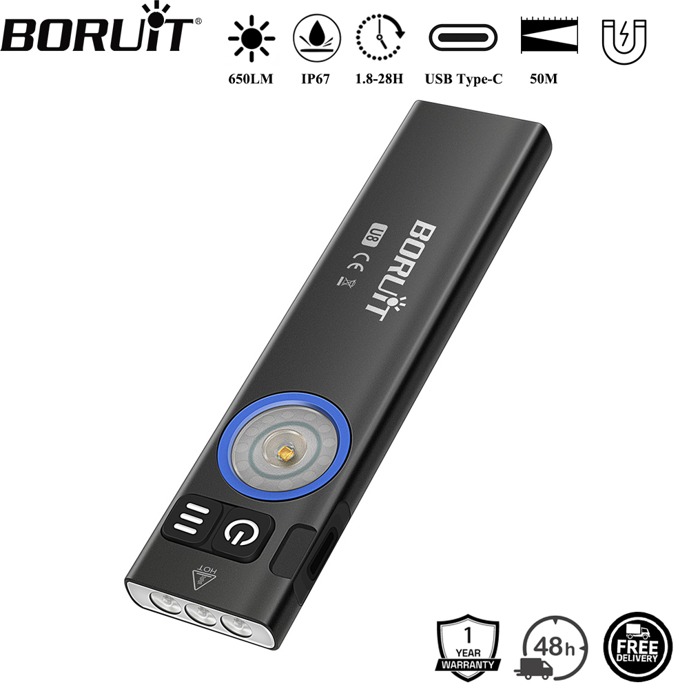 Fishing Light - BORUiT U8 650LM EDC LED Flashlight