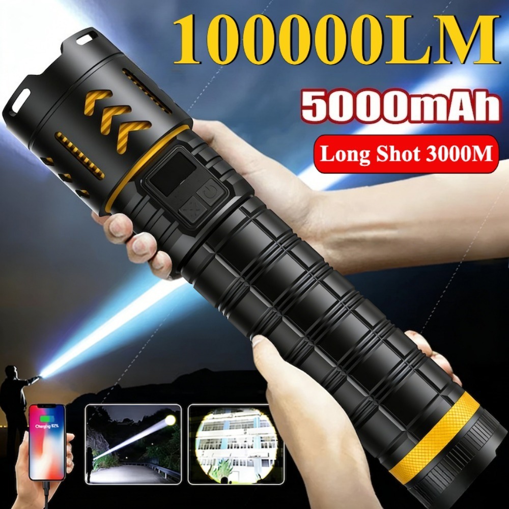 Fishing Light - High Power LED Flashlight Zoomable Type-C