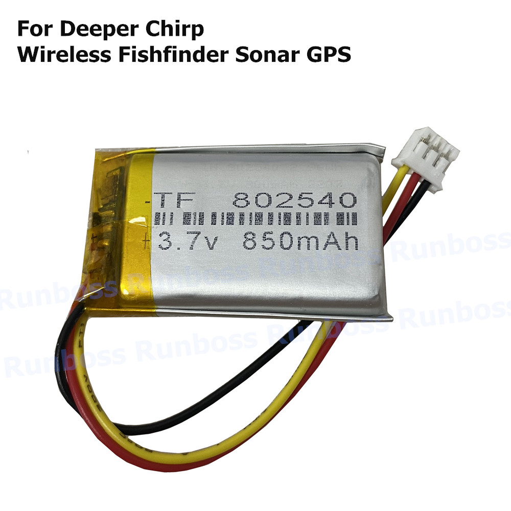 Fish Finder Gps - New 3.7V 850mAh Li-Polymer Battery For