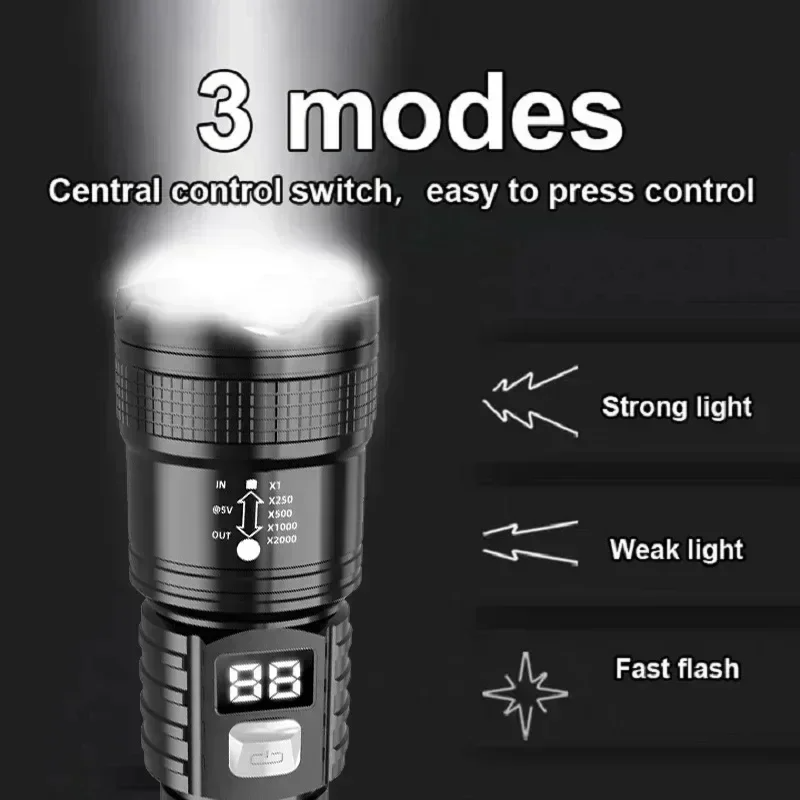 Rechargeable LED Flashlight 10 - огляд і ціна Fishing Light