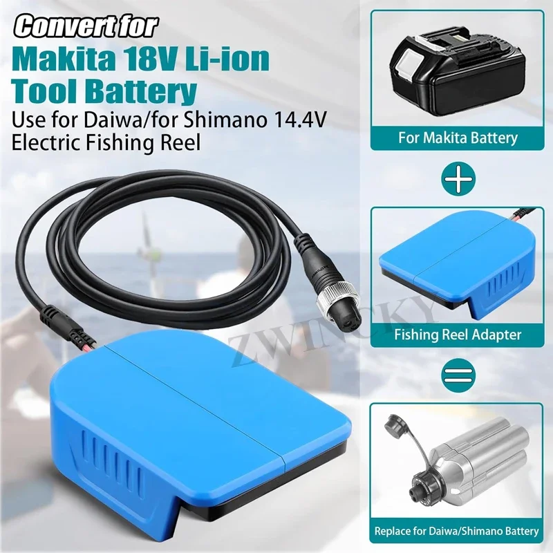 NEW Portable Fishing Reel Adap - огляд і ціна Fish Finder Battery