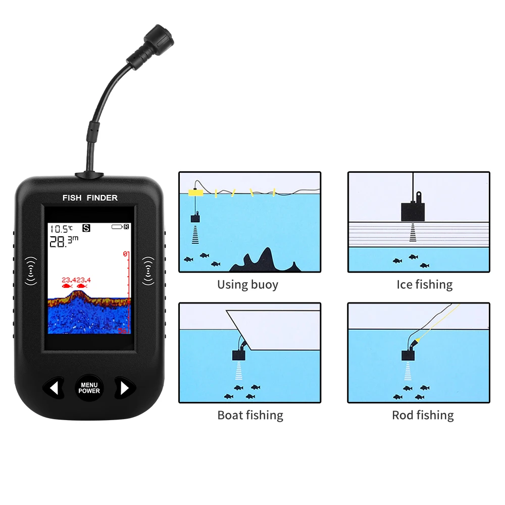 Alarm 100M Portable Sonar Fish - огляд і ціна Fish Finder Cable