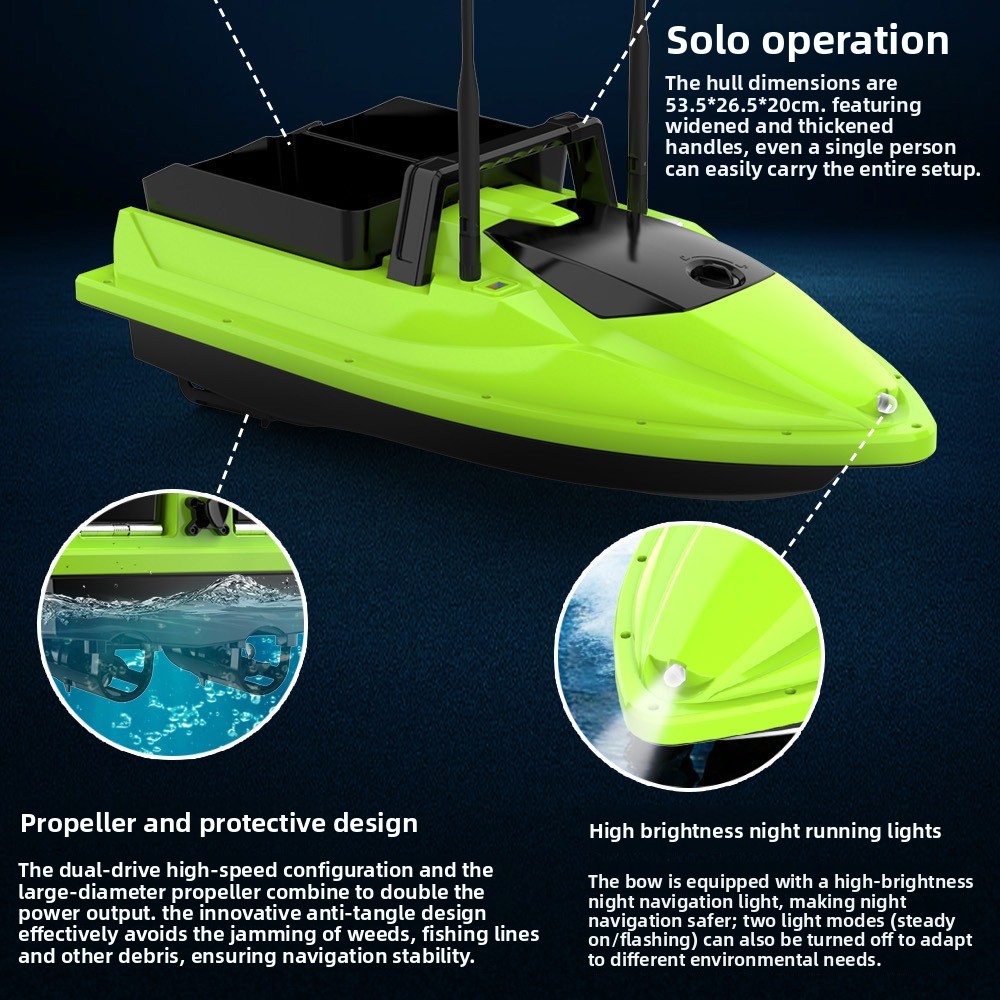500M RC Fishing Bait Boat Dual - огляд і ціна Fish Finder Cable