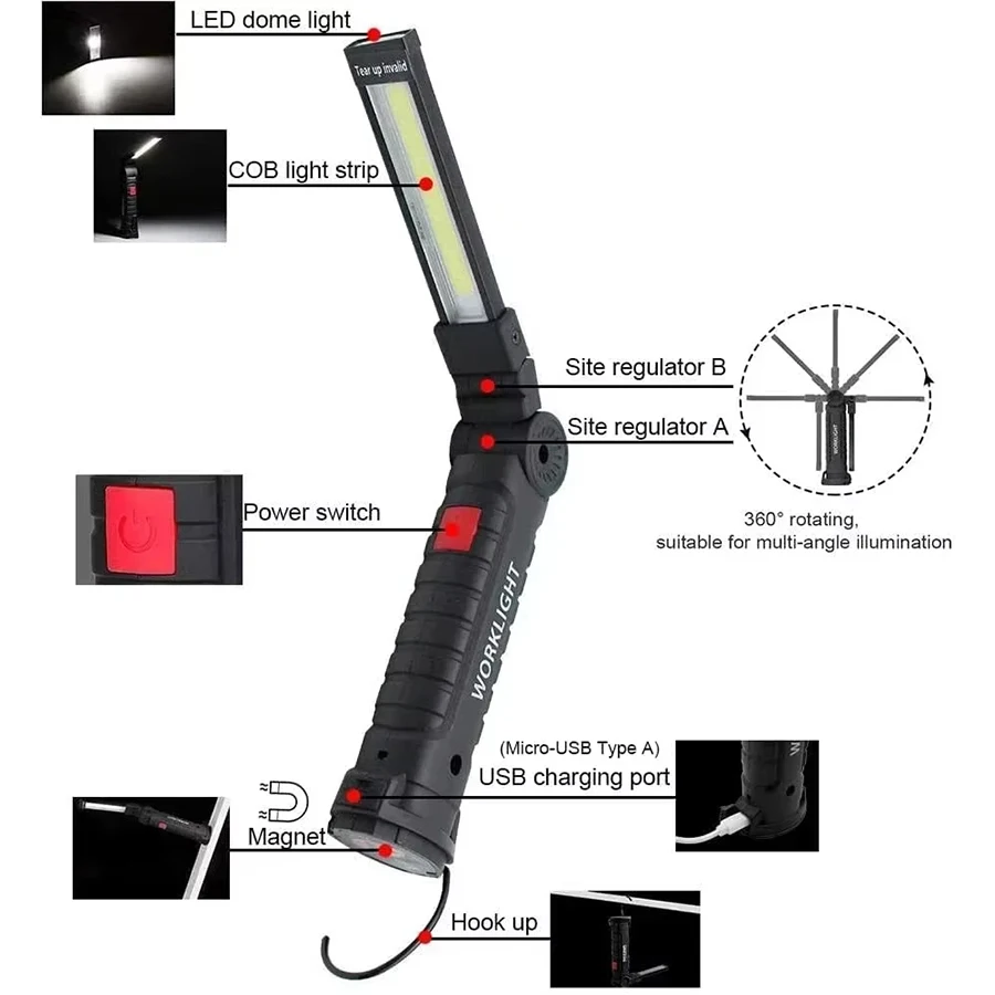 Rechargeable Magnetic Work Lig - огляд і ціна Fishing Light