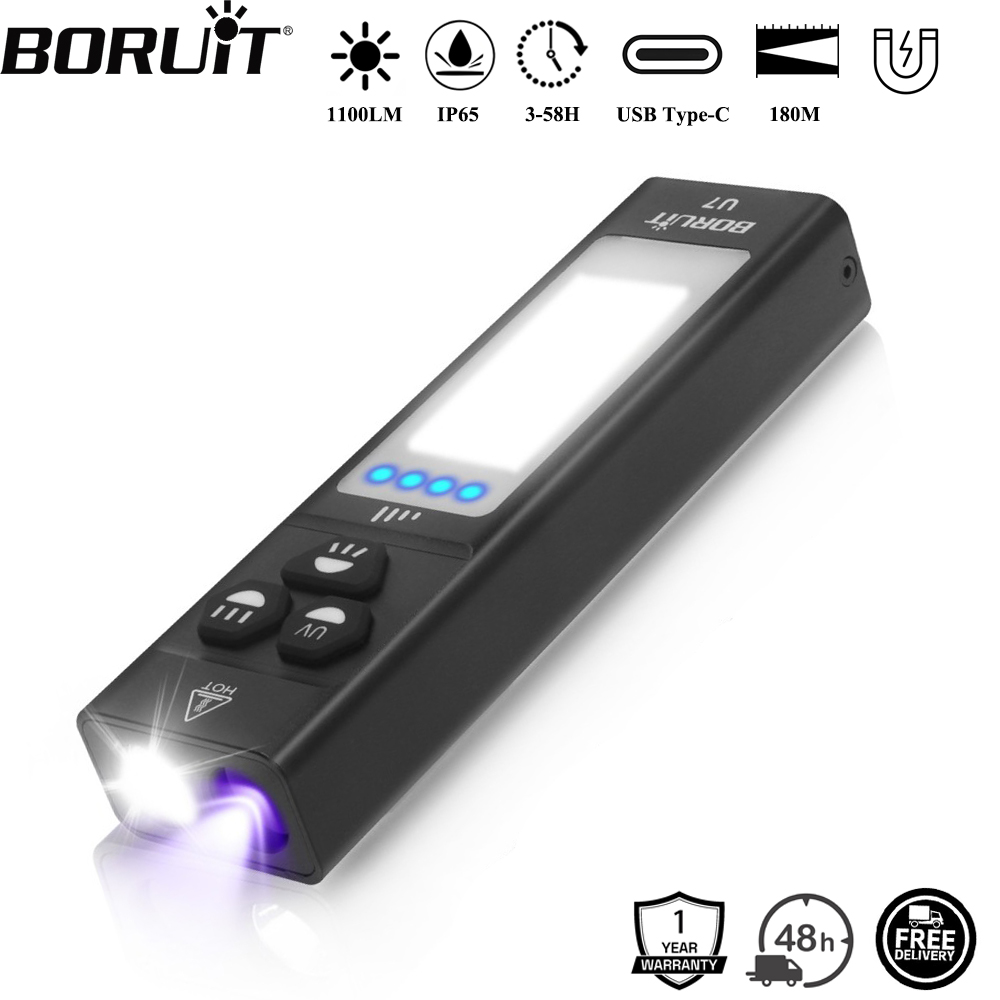 BORUiT U7 UV LED EDC Flashligh - огляд і ціна Fishing Light