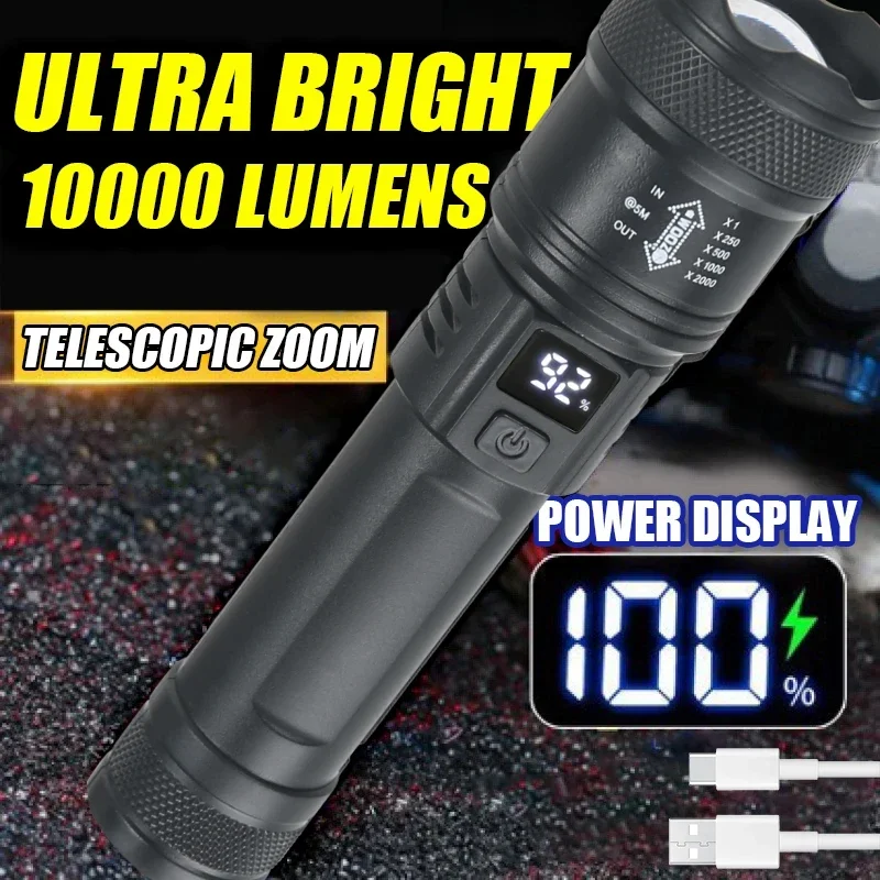 9900LM Powerful LED Flashlight - огляд і ціна Fish Finder Battery