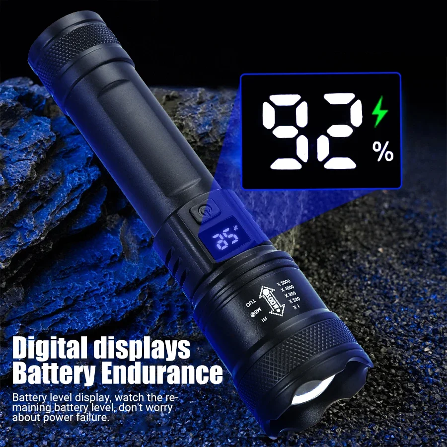 9900LM Powerful LED Flashlight - огляд і ціна Fish Finder Battery