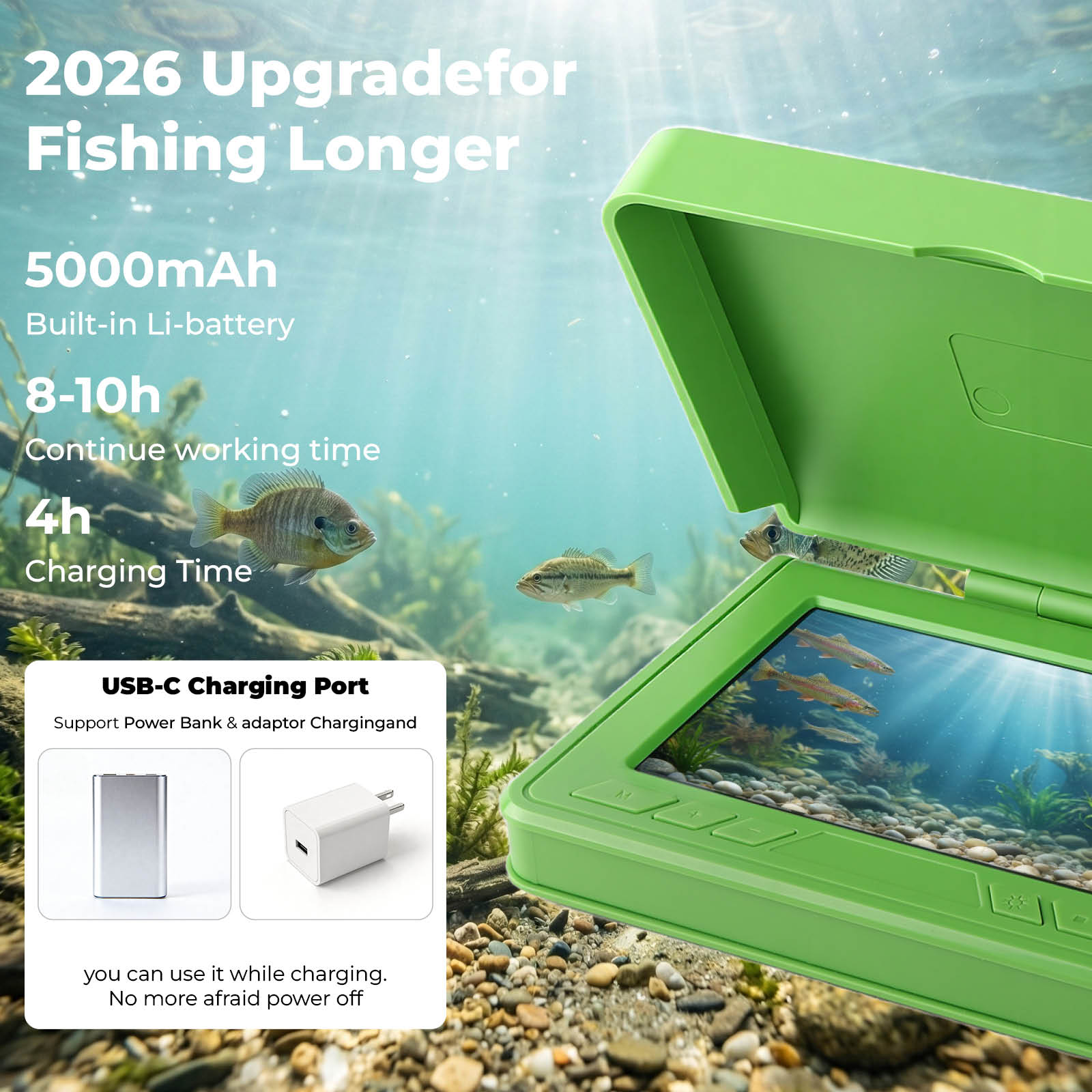 Portable Underwater Visual Fis - огляд і ціна Fish Finder Portable