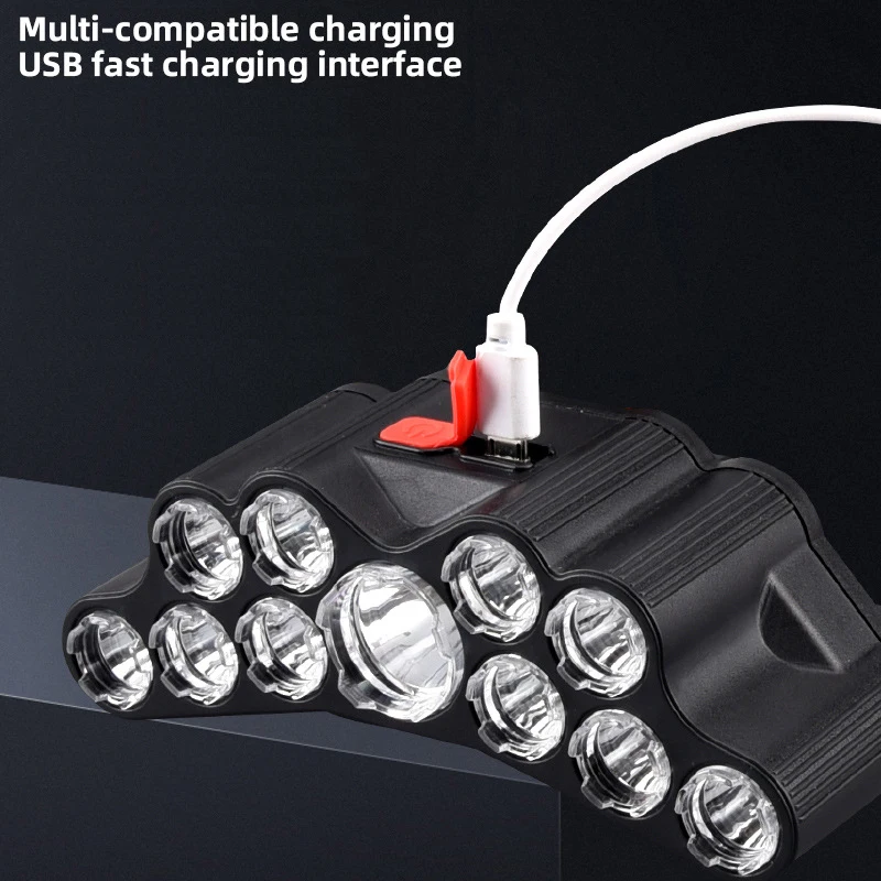 11 LED Headlamp Strong Light H - огляд і ціна Fish Finder Battery