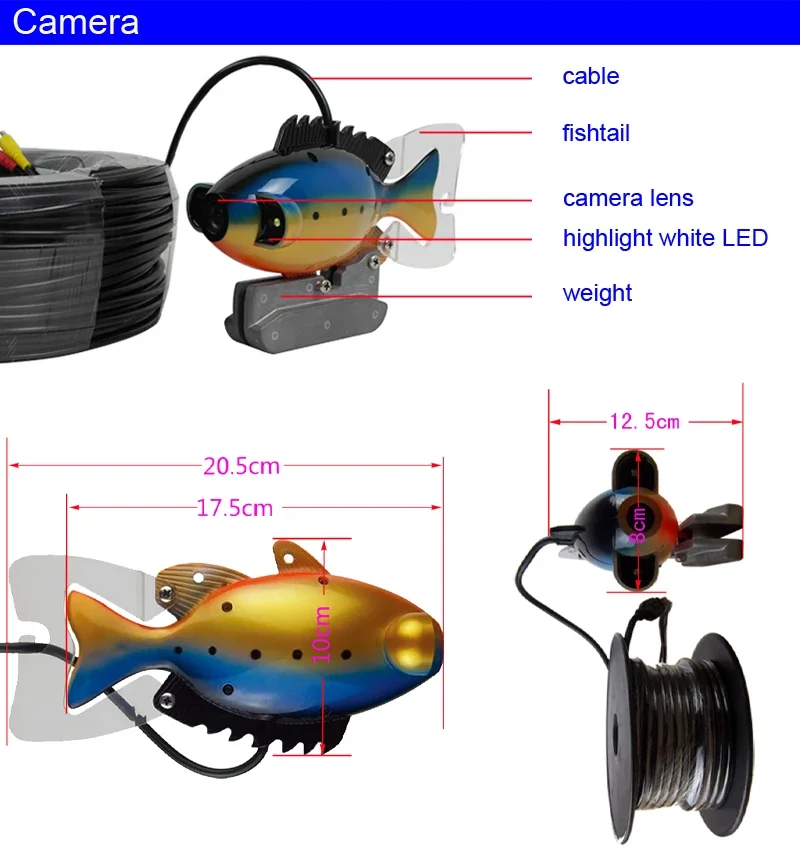 SY801 Full Waterproof Underwat - огляд і ціна Fish Finder Case