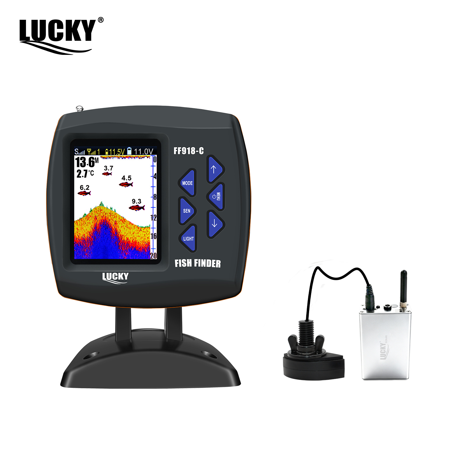 Lucky FF918 Wireless Remote Co - огляд і ціна Fish Finder Cable