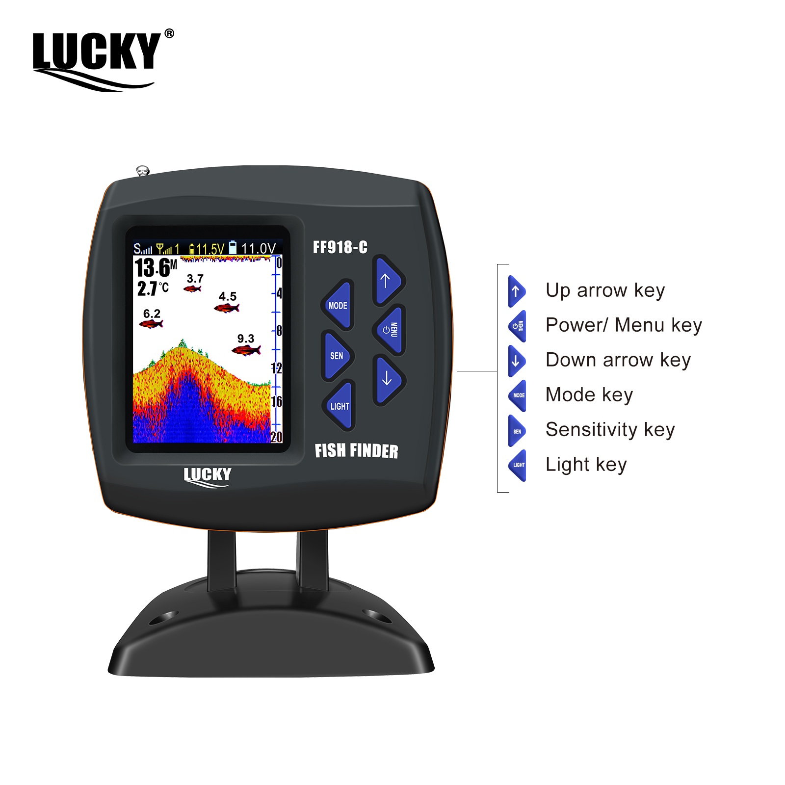 Lucky FF918 Wireless Remote Co - огляд і ціна Fish Finder Cable