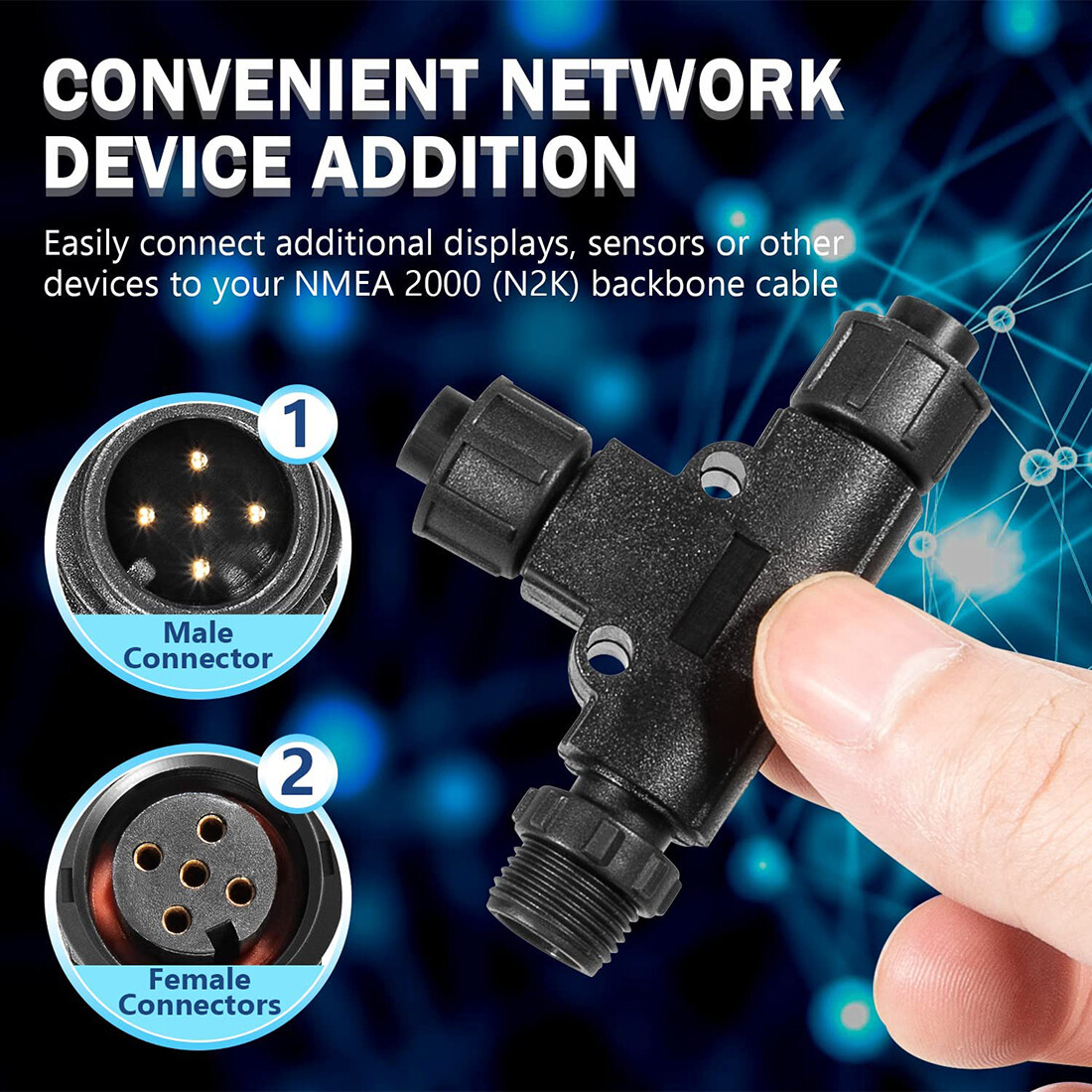 for NMEA 2000 Micro-C T-Connec - огляд і ціна Fish Finder Cable