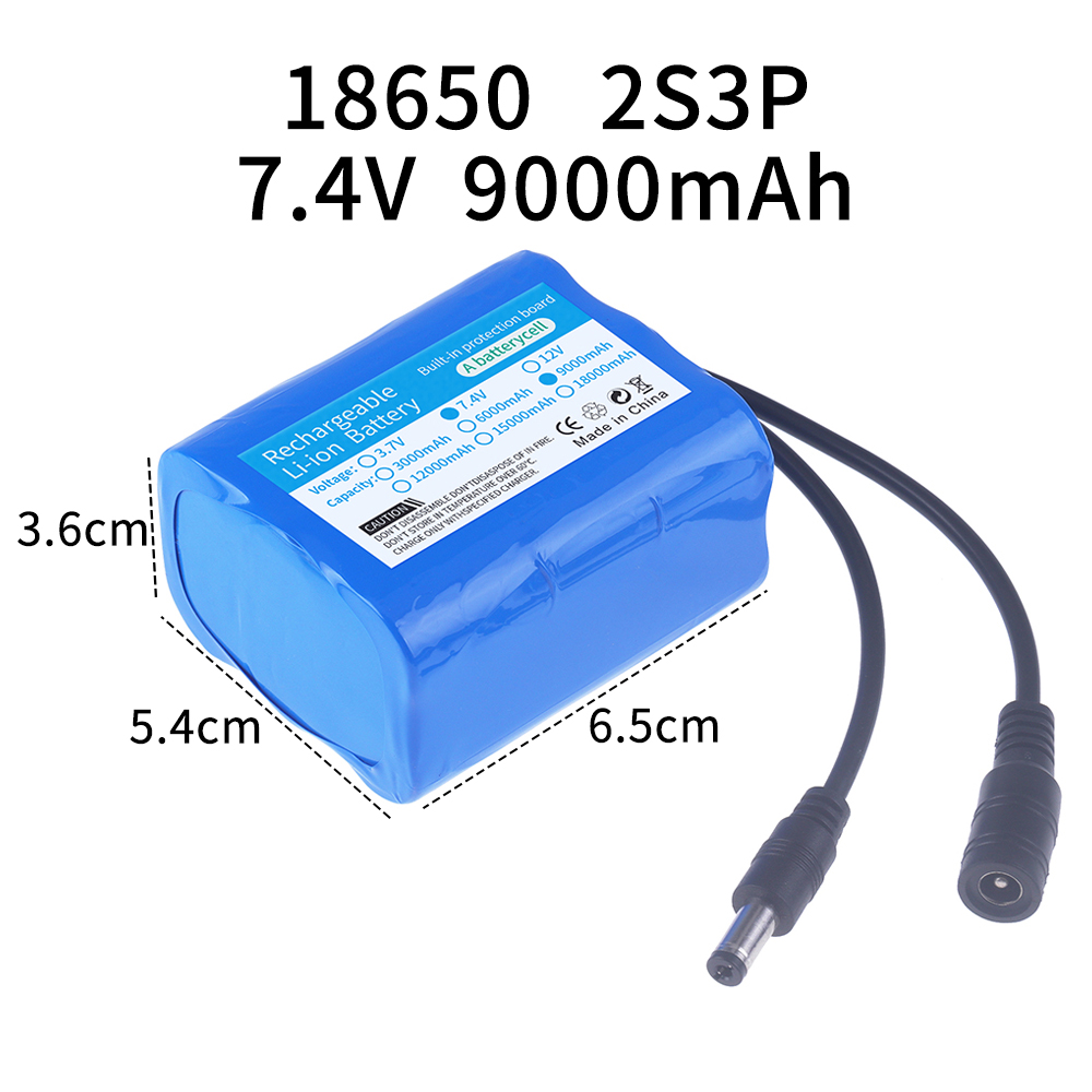 7.4V battery 3000mah/6000mah/9 - огляд і ціна Fish Finder Charger