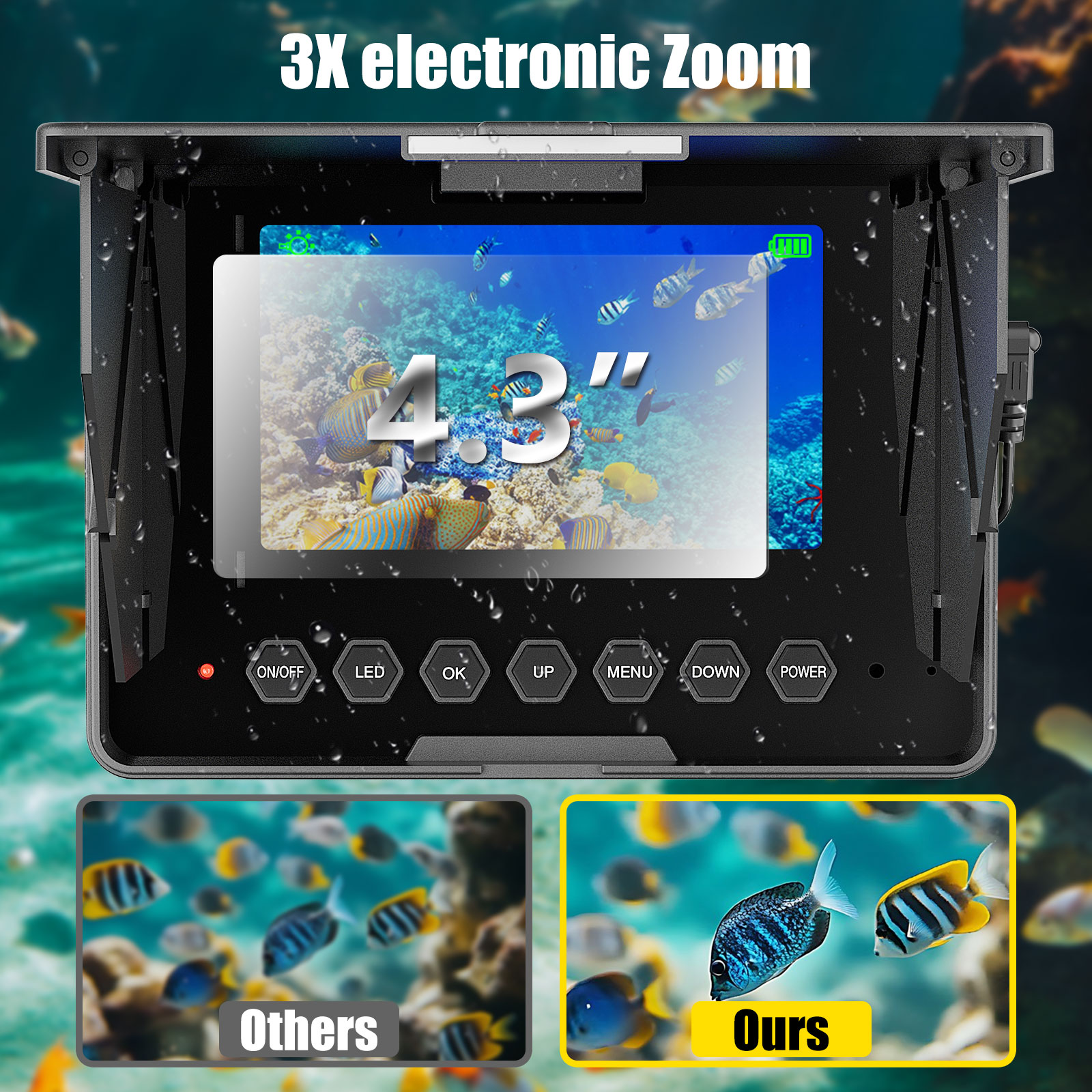 Underwater Fishing Camera - 15 - огляд і ціна Fish Finder Battery