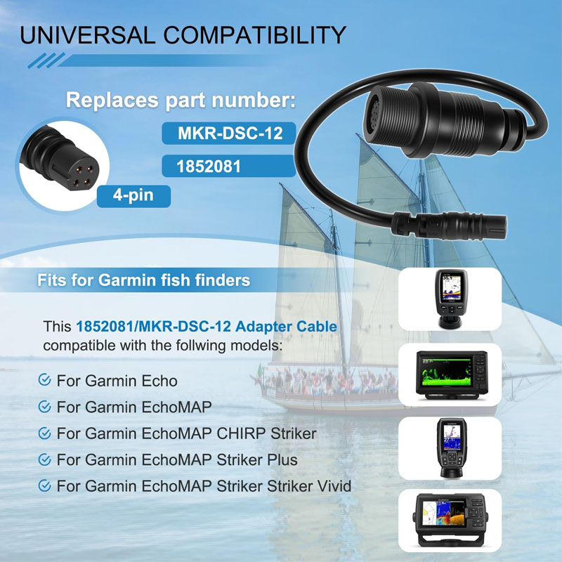 1852081 MKR-DSC-12  4-Pin Fish - огляд і ціна Fish Finder