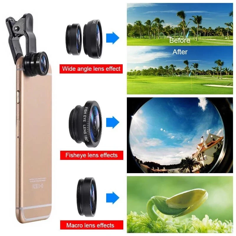 3 In 1 Fisheye Phone Lens 0.67 - огляд і ціна Fishing Camera