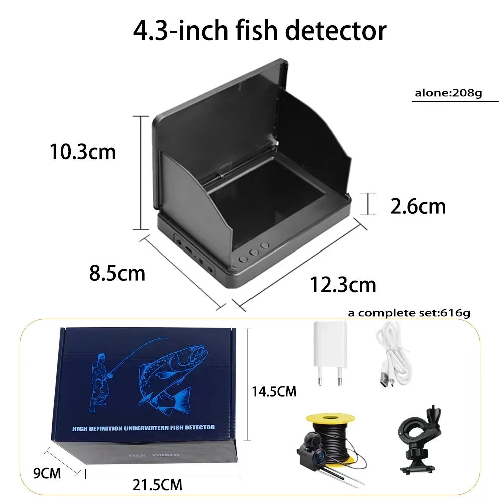 YS43A 4.3-inch Fish Detector U - огляд і ціна Fish Finder Battery
