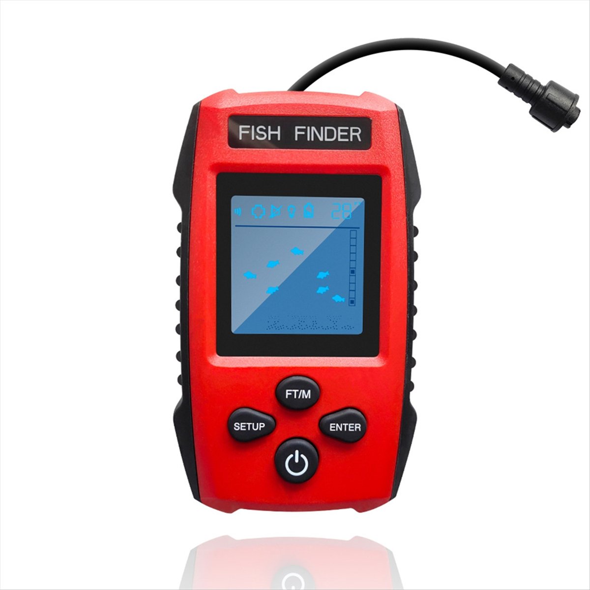 Color LCD Fish Finder Wired So - огляд і ціна Fish Finder Transducer