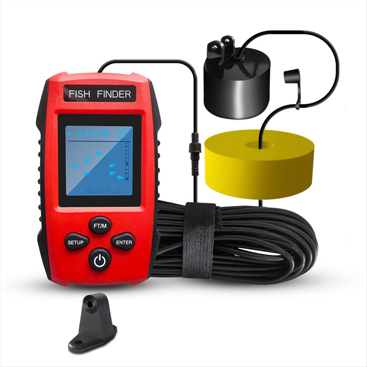 Color LCD Fish Finder Wired So - огляд і ціна Fish Finder Transducer