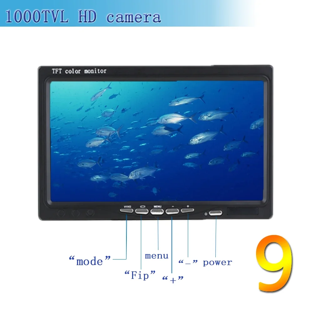 Fish finder F08A 9inch Underwa - огляд і ціна Fishing Camera