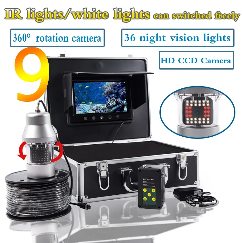 Fish finder F08A 9inch Underwa - огляд і ціна Fishing Camera