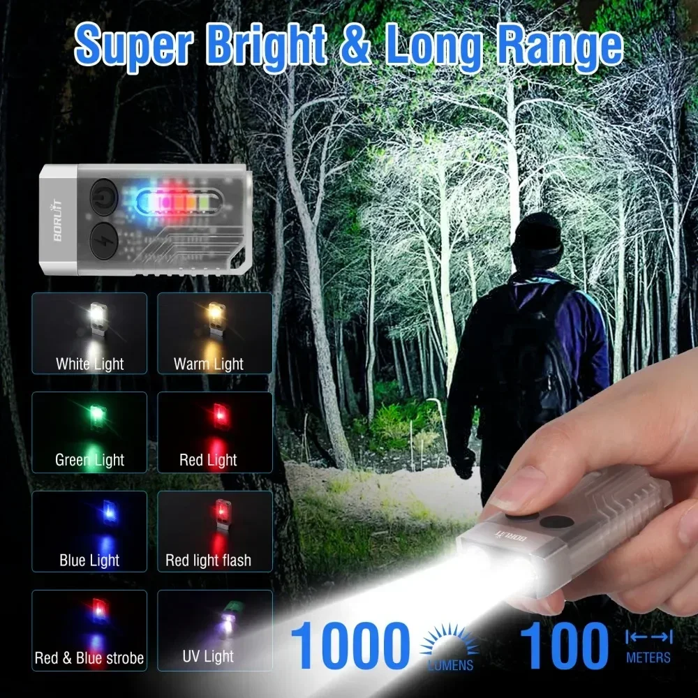 BORUiT V10 Keychain UV LED EDC - огляд і ціна Fishing Light