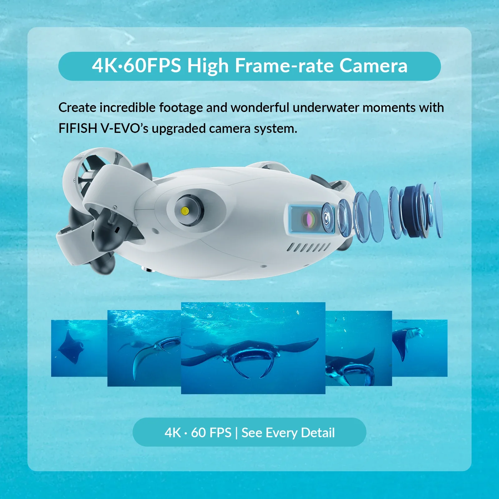 2026 Premium  FIFISH V-EVO Und - огляд і ціна Underwater Camera