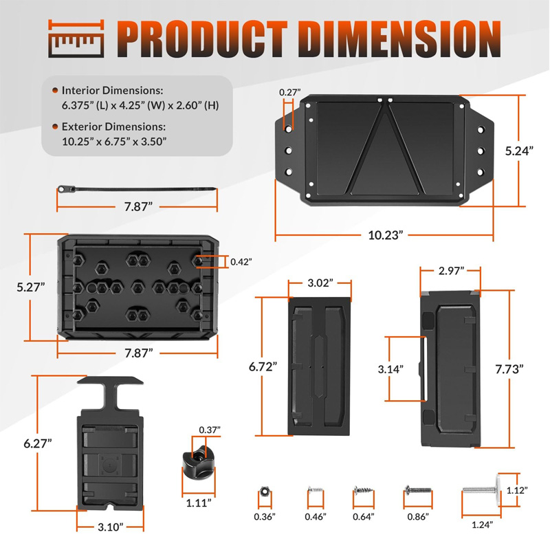 Track Mounted Battery Box for  - огляд і ціна Fish Finder Mount