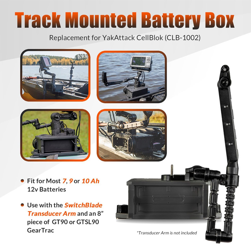 Track Mounted Battery Box for  - огляд і ціна Fish Finder Mount