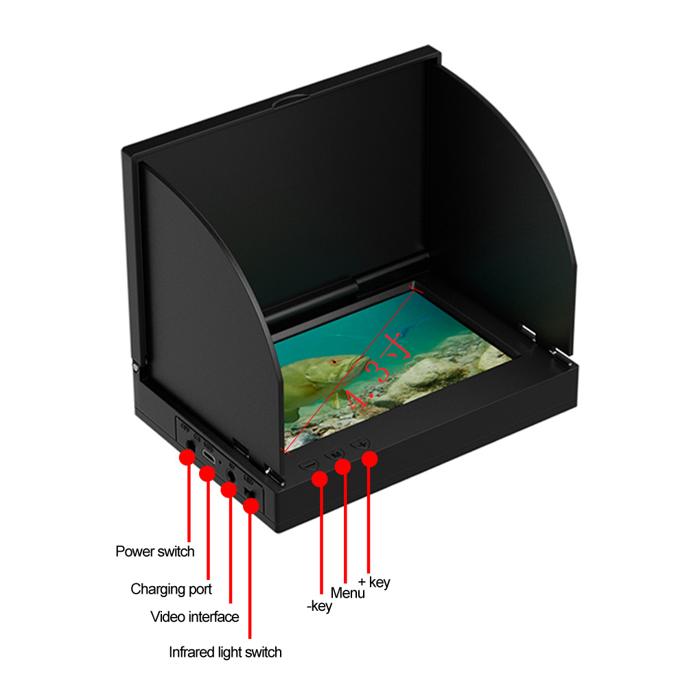 4.3 Inch HD Screen Fish Finder - огляд і ціна Fishing Depth Finder