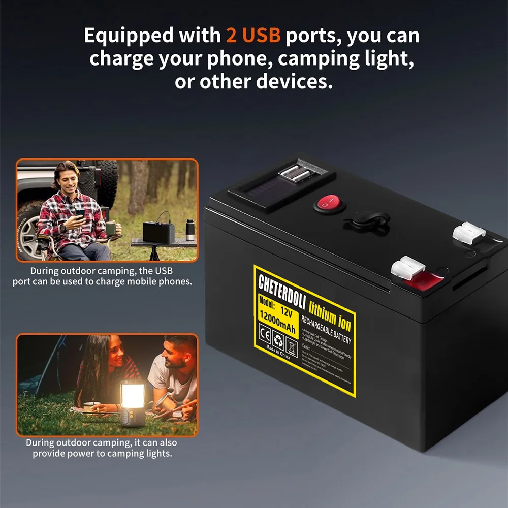 Portable 12V 12Ah Rechargeable - огляд і ціна Fish Finder Portable